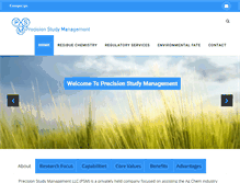 Tablet Screenshot of precisionstudymgt.com